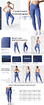 YEOREO V Waist Workout Leggings for Women Butt Lifting Scrunch Gym Leggings Amplify Seamless Yoga Pants at Amazon Women’s Clothing store