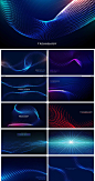 炫丽粒子光线科技主视觉KV背景展板创意元素海报模板EPS素材设计-淘宝网