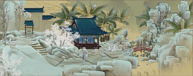 绘真·妙笔千山—场景概念（关卡4） (5...