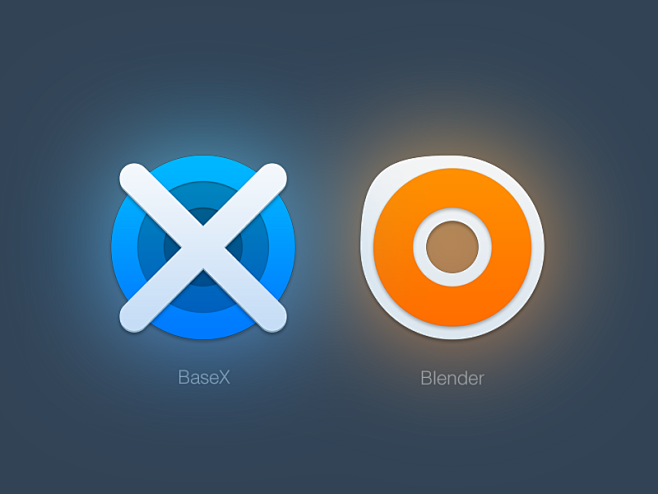 苹果更换图标：BaseX＆搅拌机