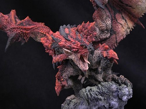 怪物猎人23g雄火龙pvc转gk手办模型白件预订淘宝网