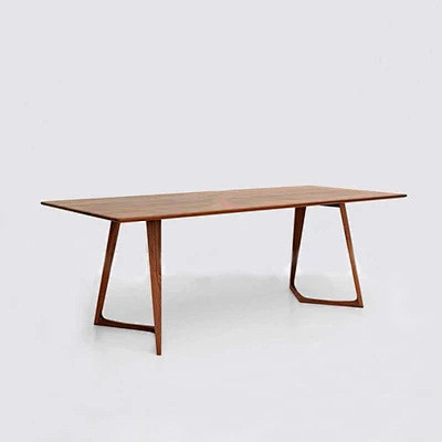 北欧纯实木餐桌小户型 长方形办公桌书桌子...