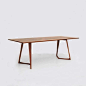 北欧纯实木餐桌小户型 长方形办公桌书桌子现代简约 设计师家具-淘宝网