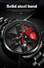 Rim Hub minimalist design Men's Sport Watches affordable and casual style wear.