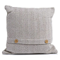 Wilko Natural Herringbone Cushion 43 x 43cm | Wilko