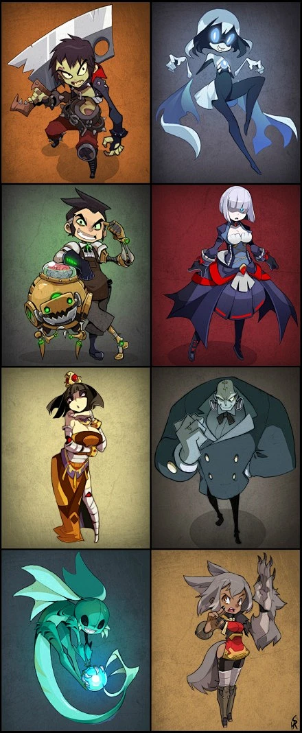 Endling，DA上颇有名气的一位画师，往往是简单的线条和设计，就将角色的性格、表情、特点表达的相当到位。（source：http://t.cn/zOUYQxv）