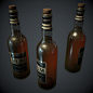 Rum Bottle / Low poly material study, Alex Voysey : This was a little material experiment I did in a couple of hours, I wanted to try and replicate the effect Yannick Gombart got with his "Plagued Spirit" bottle that he did for Dishonored 2.

I 