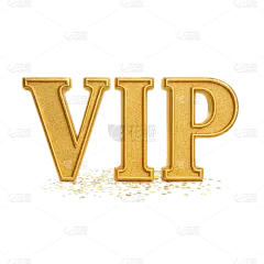 促销系列纹理阴影VIP字体