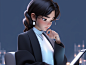 垫图-2 Asian cartoon women and 2 Asian cartoon men-一个亚洲卡通男人或者女人 (人物描述)interact in a movie style, with edge lighting, soft gradients, charming illustrations, Daz3d, animated GIFs, glossy/glossy, UE5, Korean Wave, bold character design, realistic impressions 