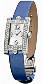 Harry Winston Diamonds and Blue Satin Watch