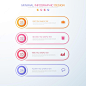 Infographic elements with business icon on full color background process or steps and options workflow diagramsvector design element eps10 illustration