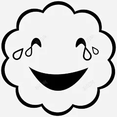 哭表情微笑图标高清素材 哭 微笑 表情 icon 标识 标志 UI图标 设计图片 免费下载 页面网页 平面电商 创意素材