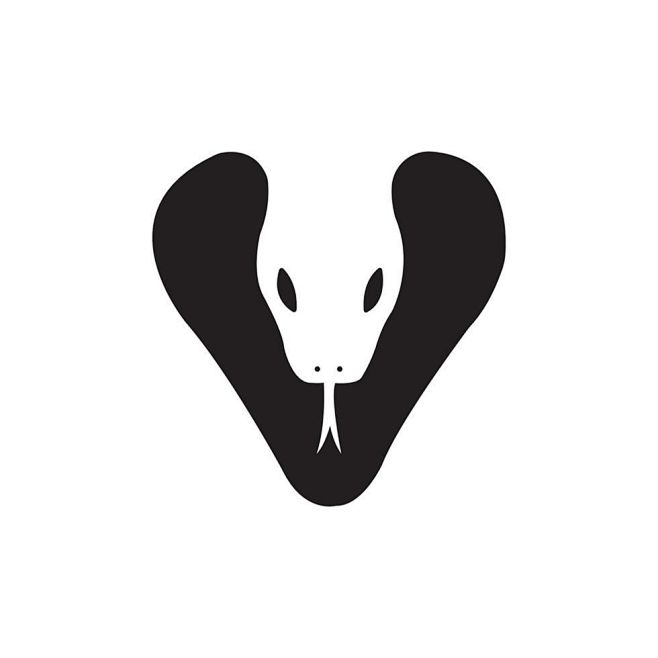 snake head icon logo...