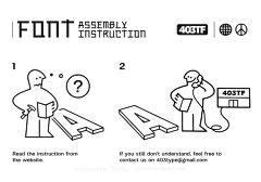 403 Monosuke日系复古极简科幻游戏海报封面无衬线等宽英文字体包下载_颜格视觉