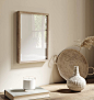 Mock up frame in home interior, Scandi-boho style Mock up frame in home interior, Scandi-boho style, 3d render frame mockup stock pictures, royalty-free photos & images