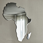 africa | news : africa | news - Wall mirror in smoked grey or bronze mirrored glass with bevelled edges.