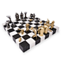 Dichotomy Chess Set by Kelly Wearstler@北坤人素材