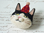 Cat Brooch by Felt Fulling Lab-Ryoko Hirota]20140917: