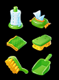 Casual game art icons