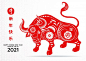 Premium Vector | Happy chinese new year 2021, year of the ox ,chinese zodiac sig.