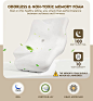 Amazon.com: Osteo Cervical Pillow for Neck Pain Relief, Hollow Design Odorless Memory Foam Pillows with Cooling Case, Adjustable Orthopedic Bed Pillow for Sleeping, Contour Support for Side Back Stomach Sleepers : Health & Household