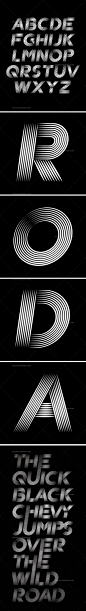 06矢量元素-创意动感线条字母运动海报动感字体矢量AI设计素材-淘宝网