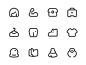 Gameplay Icons set for OnionMath 4.0 iOS line app mono lovely cute onionmath game icon