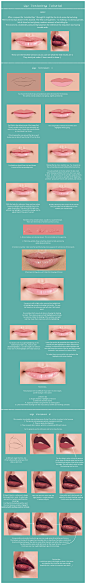 Lip Tutorial by *gothic-icecream on deviantART #采集大赛# #插画#