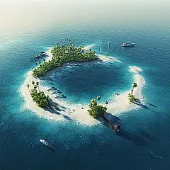 大海上的船 科技大佬的名片 大企业的名片 海上的帆船 未来的船