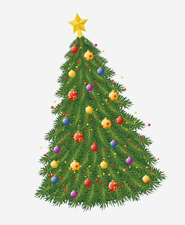 美丽的圣诞树免抠素材_新图网 https...
