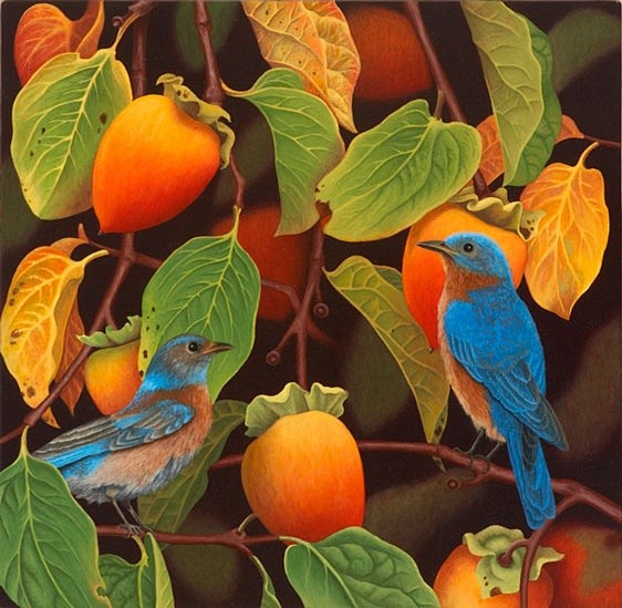 Bluebirds and Persim...