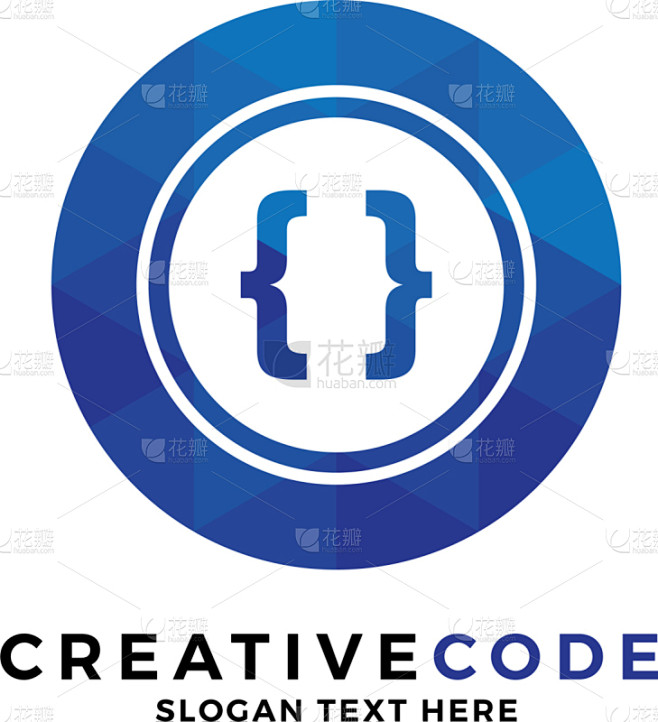 code developer logo icon template