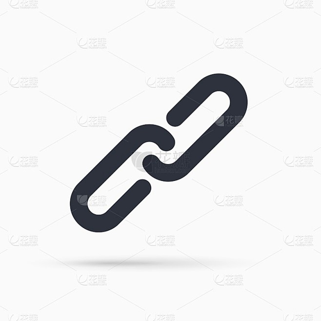 简单的链图标矢量插图