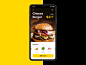 Burger app ui animation tubik