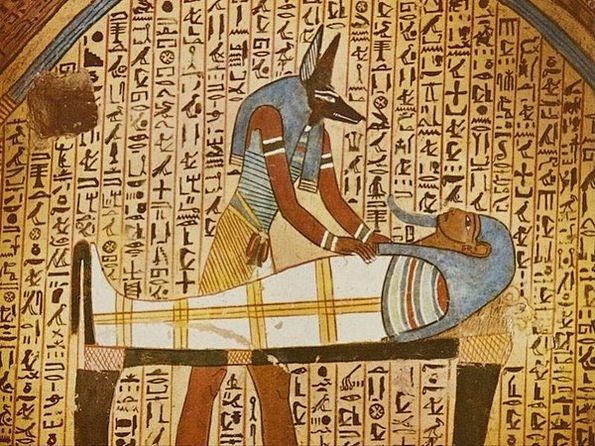 古埃及壁画。