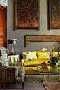 Beautiful yellow sofa