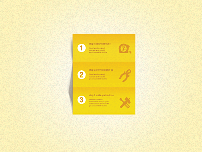 Yellow brochure