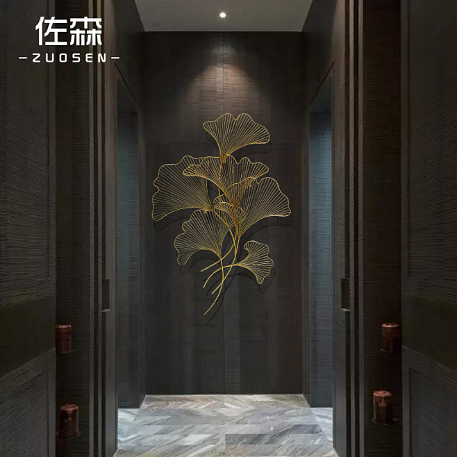 佐森树脂雕塑摆件工艺品大厅艺术过道大理石...