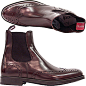 Fancy - Alberto Guardiani men's shoes, Code: GU63105NT39, Main color:bordeaux, Materials:leather, elastic, rubber