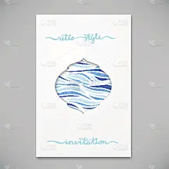 漂亮的请帖或公告卡片