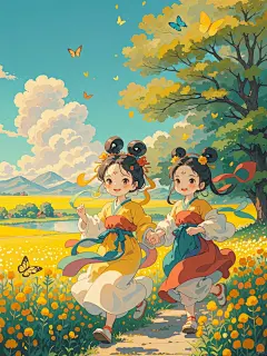 治愈插画 | 一时一景一心境，一花一景一世界 - 小红书