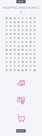 Shopping and Finance icon set : Shopping and Finance icon set