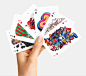 Playing Arts 2 : From the two of clubs to the ace of spades, each card in this deck has been individually designed by one of the 55 selected international artists in their distinct style and technique.