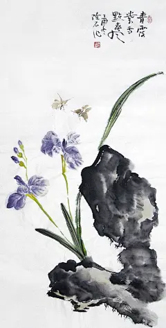 【画艺佳.字画书画】C26040陈石纯手绘写意花鸟国画真迹装饰.三尺-淘宝网