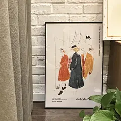 |4ever stories|ins人物模特插画海报 小众复古装饰画 极简北欧风-淘宝网