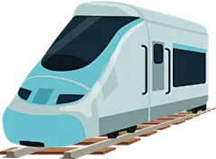 Speed Modern Railway Train Locomotive