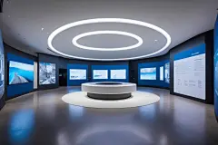 电子科技展示现代科技展厅摄影图