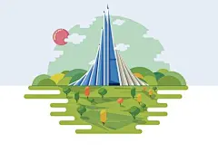 扁平插画风景对比_百度图片搜索