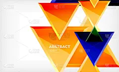 技术未来几何3d形状，最小抽象背景