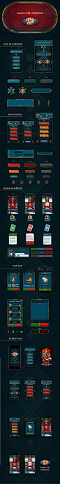 Gaming UI/UX game user interface graphic design  user interface Game App photoshop Poker Game